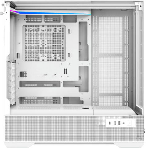 Omega Xigmatek Vision Gaming Midi Tower Κουτί Υπολογιστή με Πλαϊνό Παράθυρο και ARGB Φωτισμό Arctic