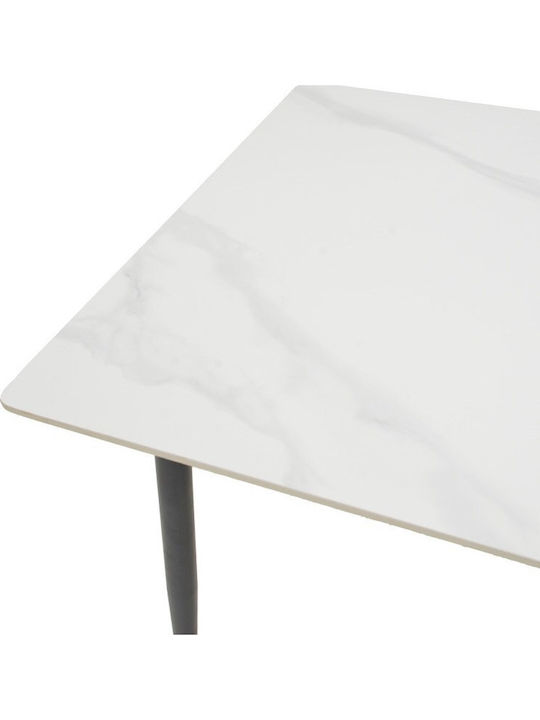 Gustas Platz Tisch Speisesaal Weiß 80x80x76cm