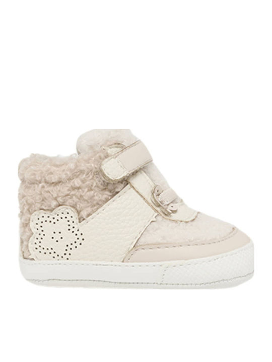Mayoral Soft-Sole Baby Boots Beige