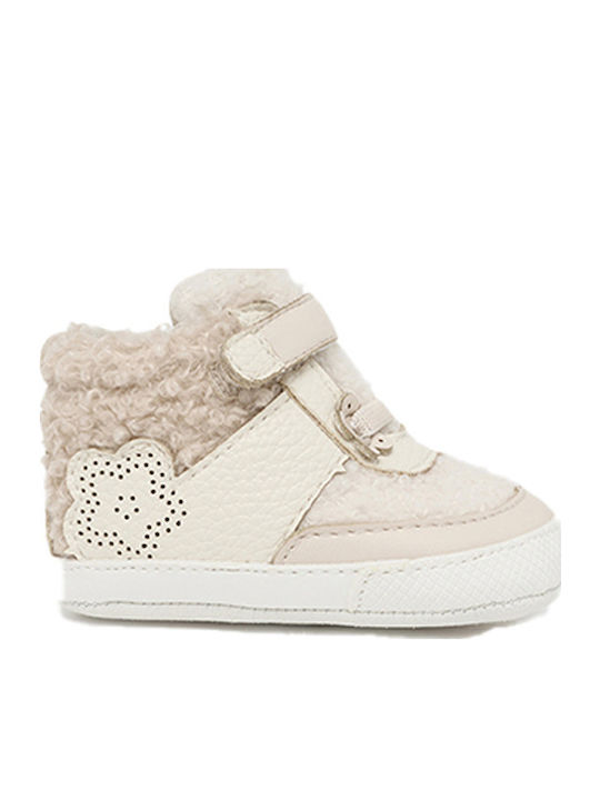 Mayoral Soft-Sole Baby Boots Beige