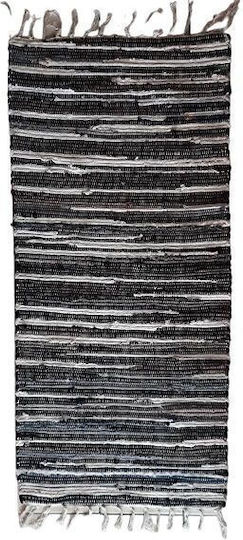 Sidirela Fiesta Rug Rectangular Cotton with Fringes Brown