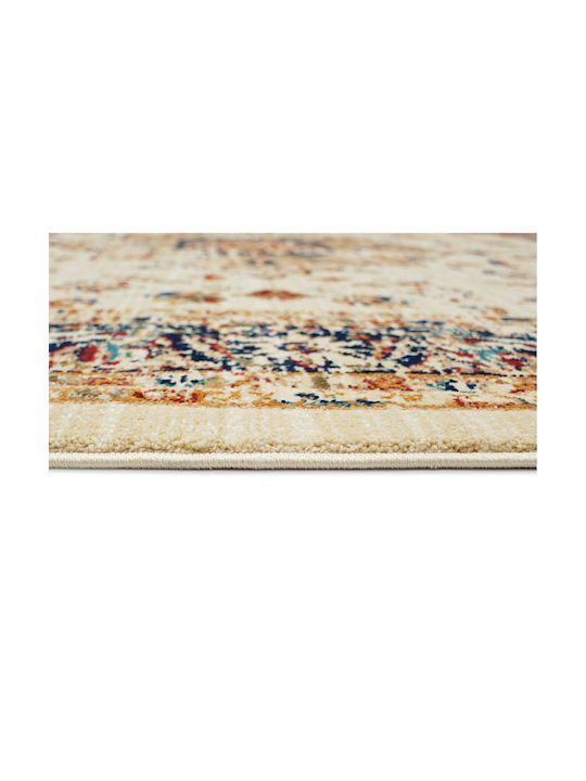 Balsan Teppich Rechteckig Synthetisch,Polyester/Cotton/Leather mit Fransen Ziegler Ivory Navy