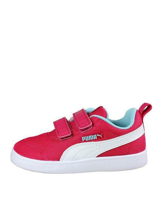 Courtflex Mesh Παιδικά Sneakers με Σκρατς Φούξια