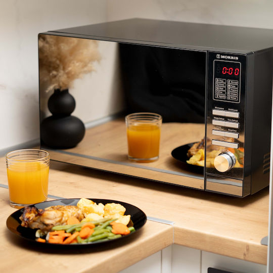 Morris Φούρνος Μικροκυμάτων με Grill 25lt Μαύρος