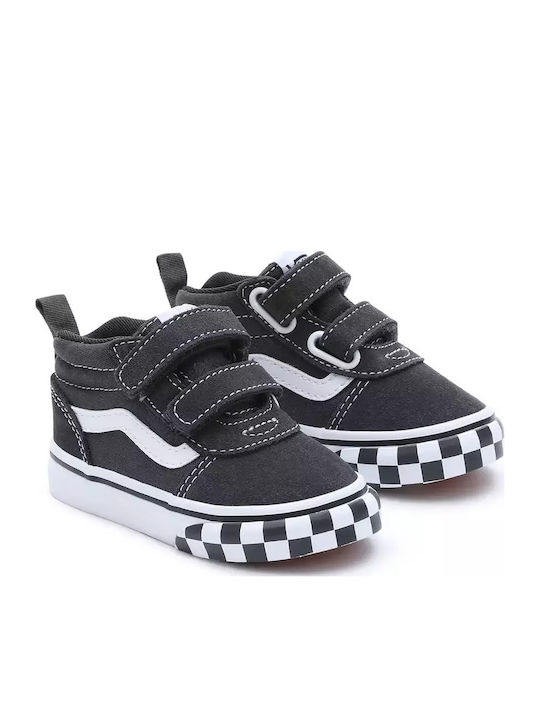 Ward Mid Kids Sneakers High with Scratch Black