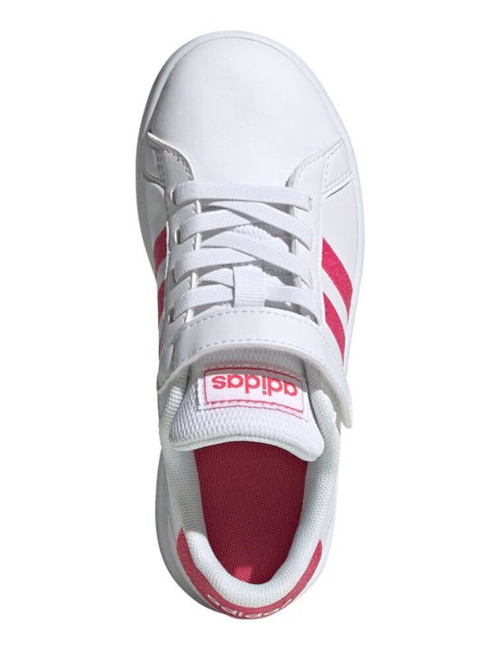 GRAND COURT Παιδικά Sneakers με Σκρατς Cloud White / Real Pink
