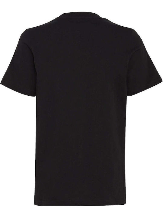 Kinder-T-Shirt Schwarz Essentials 3-Stripes