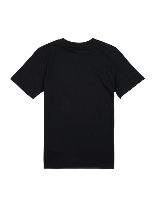 Kinder-T-Shirt Schwarz Essentials 3-Stripes