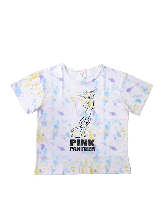 Kids' Shirt Short Sleeve Pink Purple Pink Panther