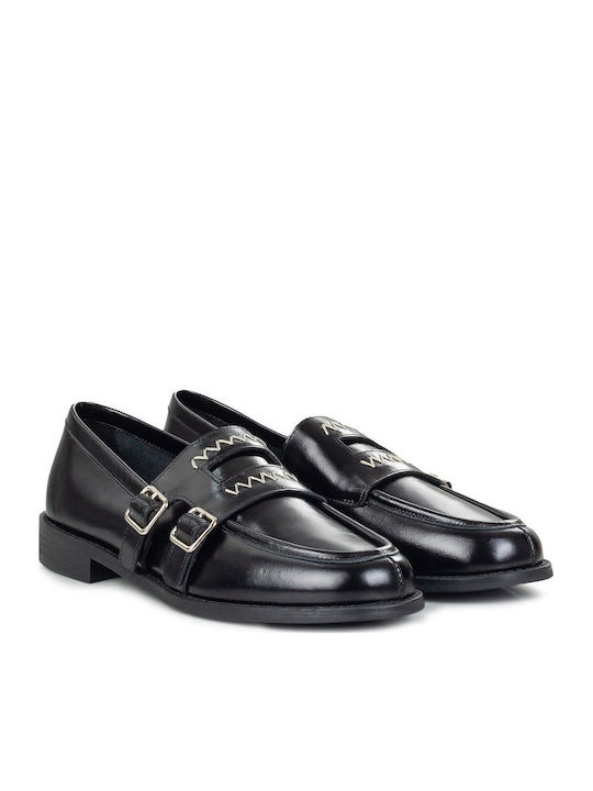 Inuovo Women's Moccasins in Black Color