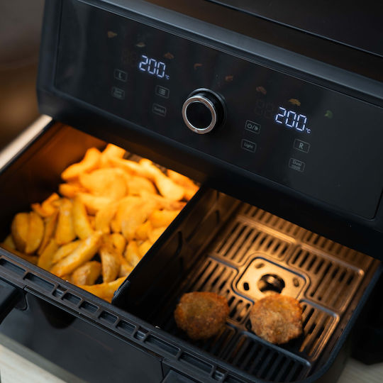 Morris Air Fryer with Double Detachable Bucket 10.4lt Black MAF-1106