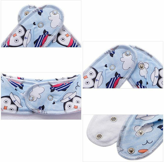 Little Tots Bandana Fabric with Button Multicolored