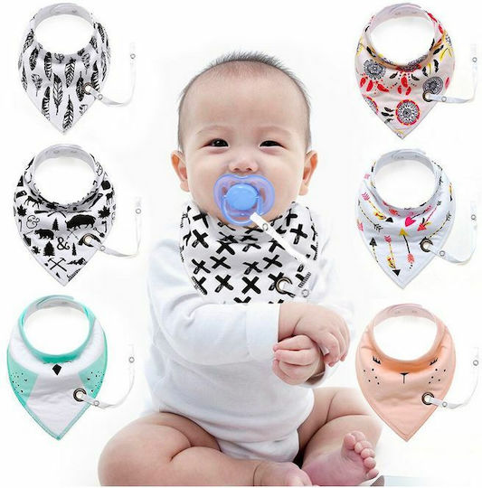 Little Tots Bandana Fabric with Button Multicolored