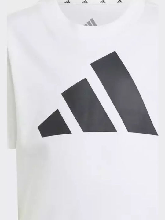 Παιδικό T-shirt white/black Essentials