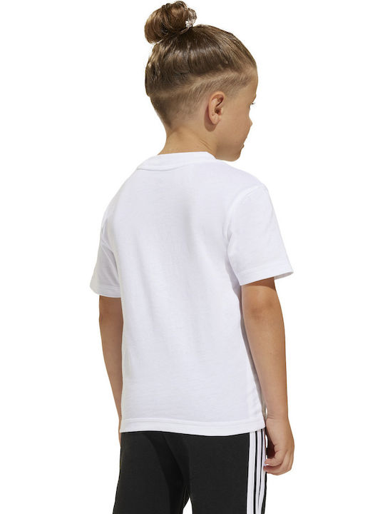 Παιδικό T-shirt white/black Essentials