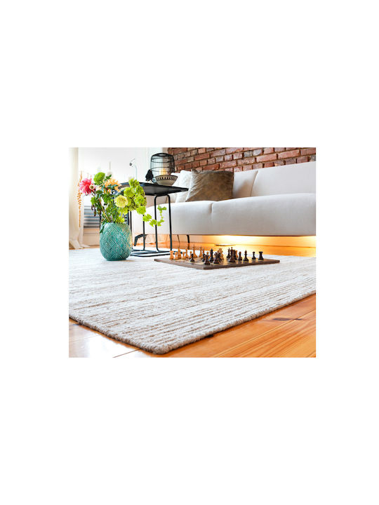 Obsession JARVEN Χειροποίητο Χαλί Ορθογώνιο Μπεζ 140x200cm