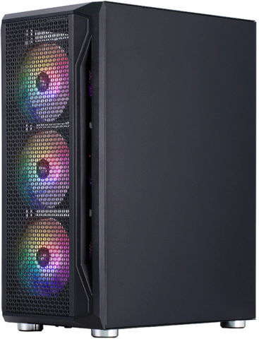 1STPLAYER Firebase X5 RGB v2 Gaming Midi Tower Κουτί Υπολογιστή με Πλαϊνό Παράθυρο Μαύρο
