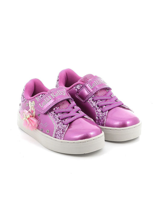 Παιδικά Sneakers με Σκρατς Φούξια