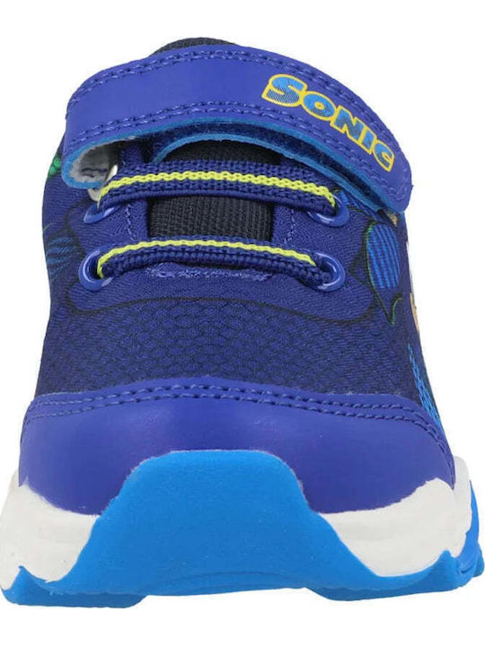 Sonic Kids Sneakers with Scratch & Lights Blue