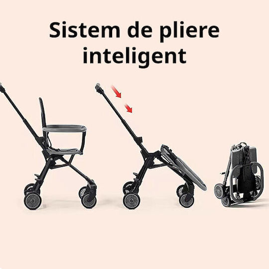 NBW Reglabil Cărucior pentru Bebeluși Potrivit de la 6+ Luni Negru 6kg BICI80251
