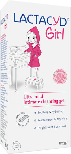 Lactacyd Girl Ultra Mild Intimate Gel για Καθαρισμό της Ευαίσθητης Περιοχής με Αλόη 200ml