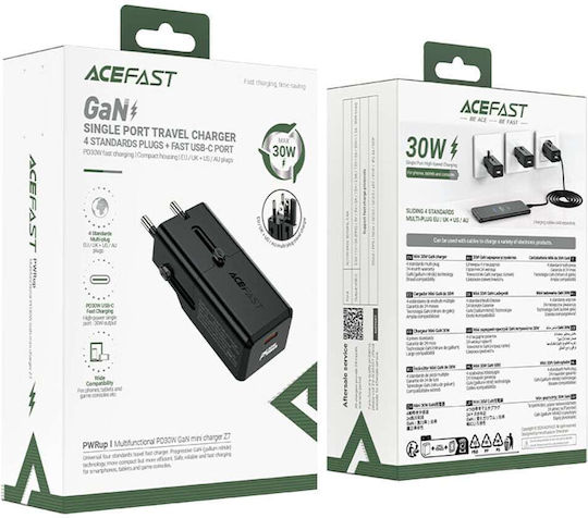 Acefast Travel Adaptor Priză de la Anglia în Grecia