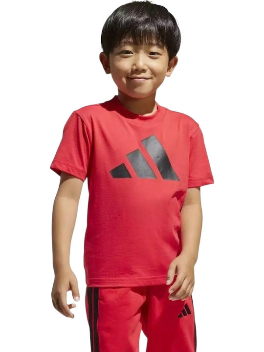 Παιδικό T-shirt Pure Ruby/Black Essentials