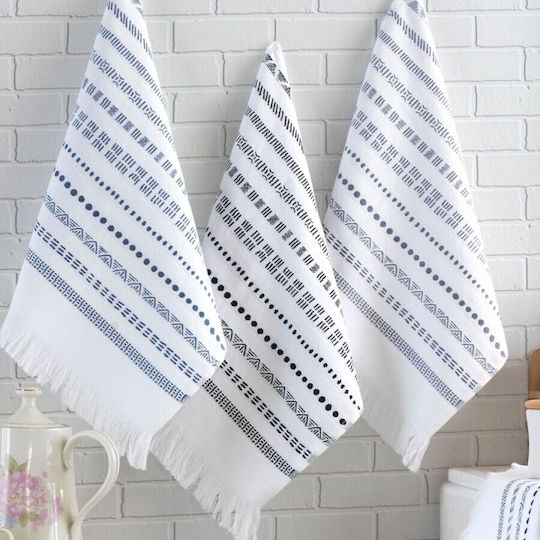 Şaheser Prosop din 100% Bumbac în Culoarea Alb 40x60cm 6buc