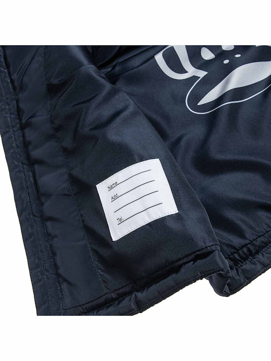 Kids' Casual Jacket Sleeveless with Hood Navy Blue