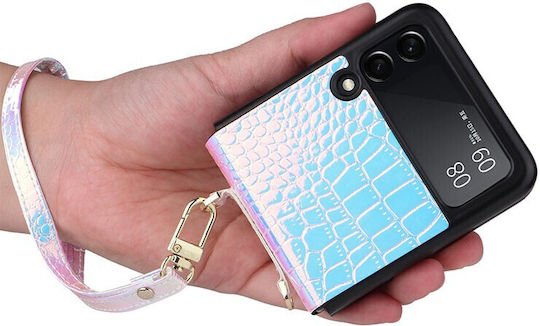 Pearl Texture Back Cover Plastic Blue (Galaxy Z Flip3)