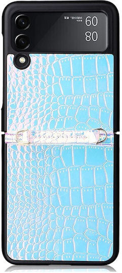 Pearl Texture Back Cover Plastic Blue (Galaxy Z Flip3)