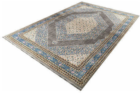 Tzikas Carpets Quares 32968-095 with Fringes Gray