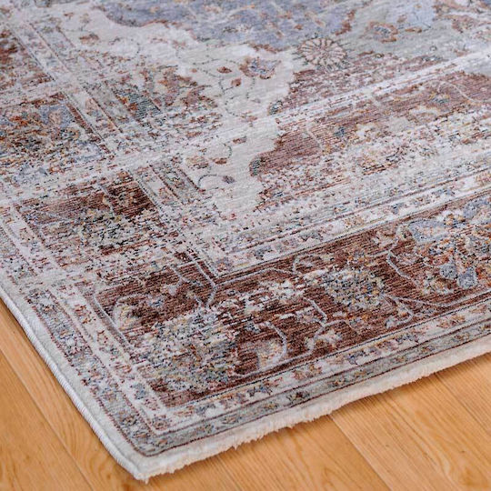 Klonaras 1801/V Covor Rectangular cu franjuri Bej