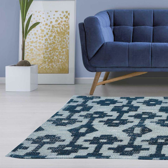 Das Home 7025 Χαλί Ορθογώνιο Βαμβακερό Μπλε 140x200cm