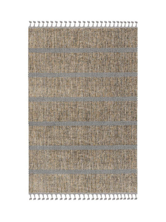 Newplan Zenith 75557A Rug Rectangular with Fringes Beige