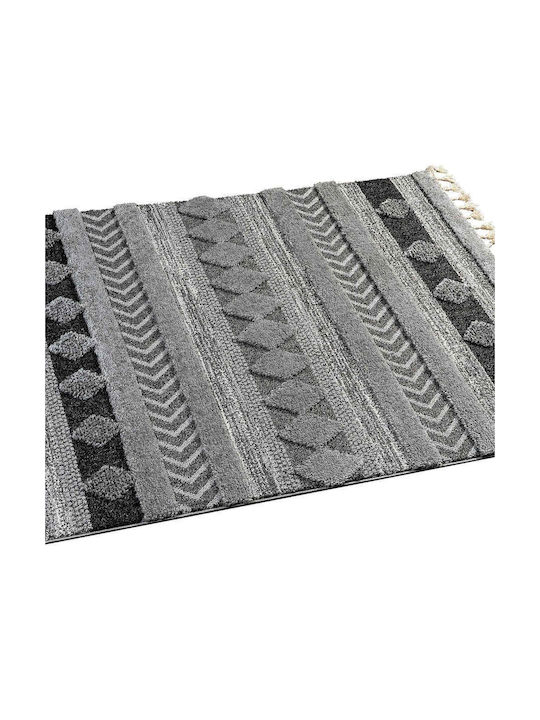 Madi Runaway Covor Rectangular cu franjuri Gri