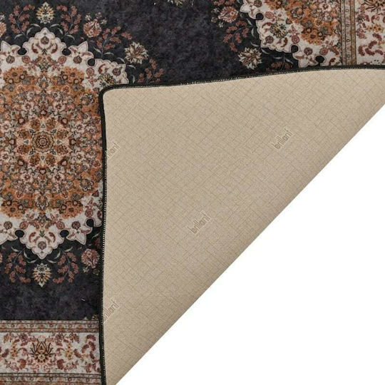Inart Anti-slip Rug Rectangular Beige