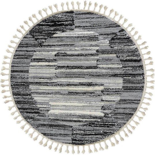 Madi Street Rug Rectangular with Fringes Gray