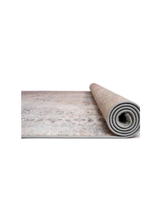 Viokarpet Fanci D173A Teppich Rechteckig Synthetisch,Polyester/Cotton/Leather Light Grey / Vizon