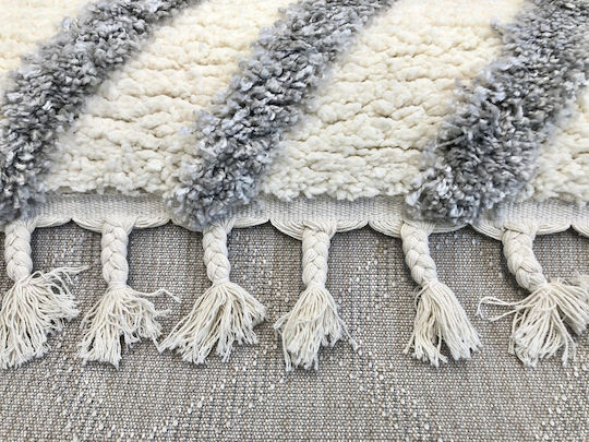 Koulis Carpets Thick 826 με Κρόσια 200x250cm Grey / Cream