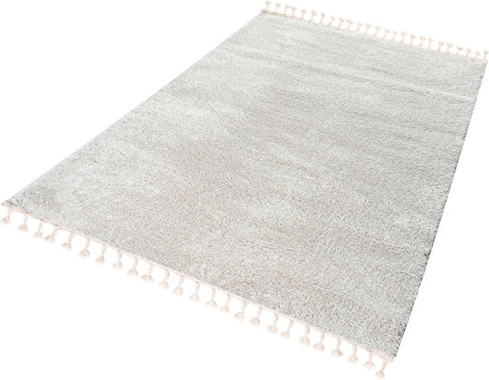 Balsan Silky Χαλί Ορθογώνιο Shaggy με Κρόσια Beige 160x230cm
