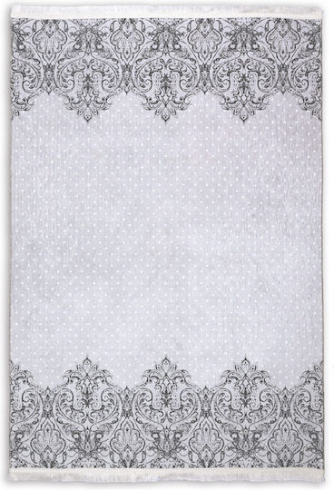 Palamaiki DC006 Χαλί Ορθογώνιο με Κρόσια Γκρι 160x230cm