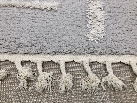 Koulis Carpets Thick 823 με Κρόσια 165x230cm Grey / Cream