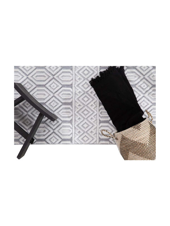 Royal Carpet Broadway 4842B Χαλί Ορθογώνιο με Κρόσια Leuko-Gkri White 200x290cm