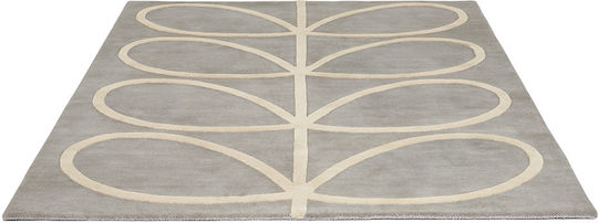 Orla Kiely Giant Linear Stem Χειροποίητο Χαλί Ορθογώνιο Μάλλινο 059404 Grey 160x230cm
