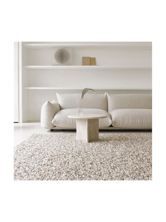 Brink & Campman Pebble Teppich Rechteckig Synthetisch,Polyester/Cotton/Leather Beach Beige