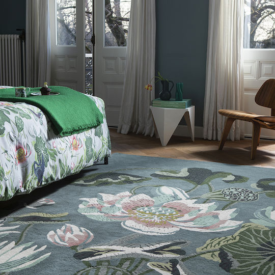 Wedgwood Waterlily 38608 Χειροποίητο Χαλί Ορθογώνιο Μάλλινο Πράσινο 250x350cm