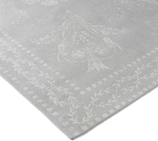 Laura Ashley Josette Lucrat manual Covor Rectangular Bumbac Dove Grey