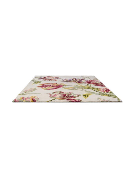 Laura Ashley Gosford Lucrat manual Covor Rectangular Cranberry