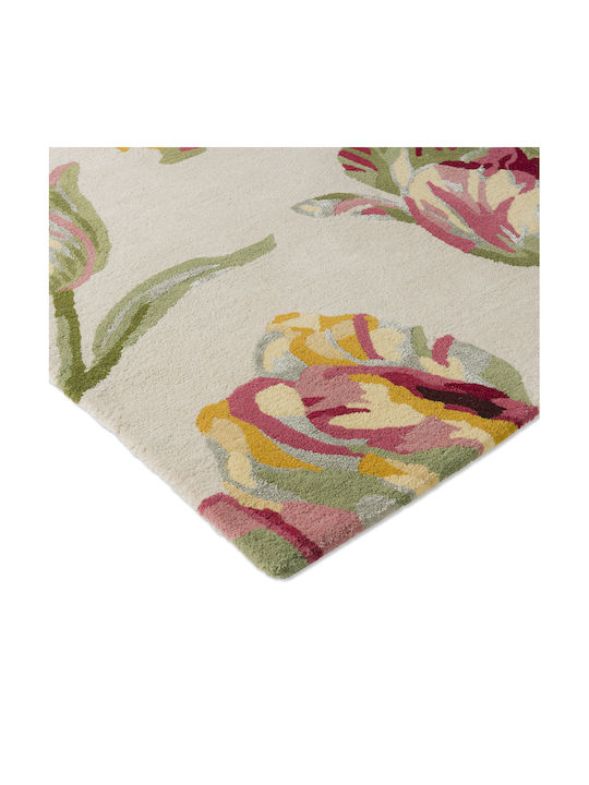 Laura Ashley Gosford Lucrat manual Covor Rectangular Cranberry